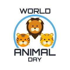 World Animal Day. Vector Illustration