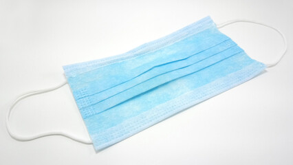 Blue hospital surgical face mask