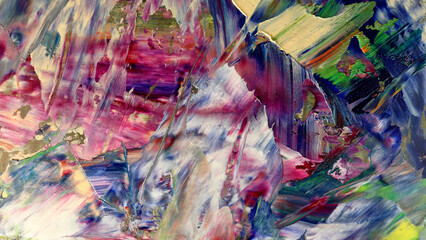 Colorful abstract background wallpaper. Modern motif visual art.  Mixtures of oil paint. Trendy...
