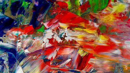 Colorful abstract background wallpaper. Modern motif visual art.  Mixtures of oil paint. Trendy hand painting canvas. Wall decor and Wall art prints Idea.  3D Texture.