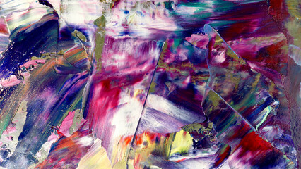 Colorful abstract background wallpaper. Modern motif visual art.  Mixtures of oil paint. Trendy hand painting canvas. Wall decor and Wall art prints Idea.  3D Texture.