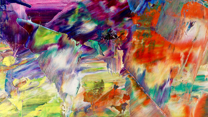 Colorful abstract background wallpaper. Modern motif visual art.  Mixtures of oil paint. Trendy hand painting canvas. Wall decor and Wall art prints Idea.  3D Texture.