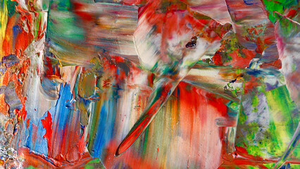 Colorful abstract background wallpaper. Modern motif visual art.  Mixtures of oil paint. Trendy...