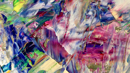 Colorful abstract background wallpaper. Modern motif visual art.  Mixtures of oil paint. Trendy hand painting canvas. Wall decor and Wall art prints Idea.  3D Texture.