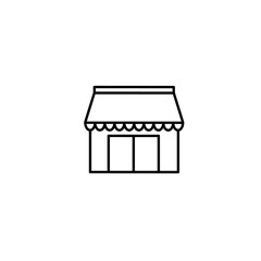 Store line icon vector