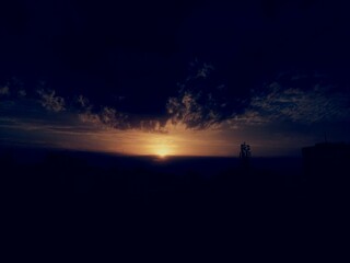 Naklejka premium Sky in the Evening 