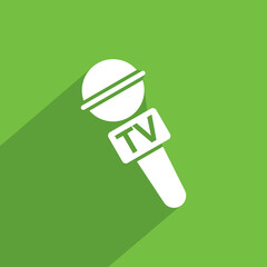 TV broadcaster icon, business icon vector