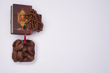 Ramadan conceptual photography,with beads and the Holy Quran