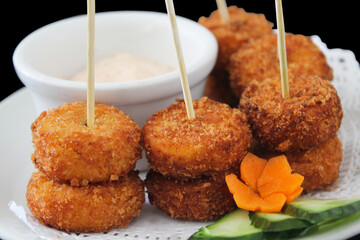 fried fish nuggets