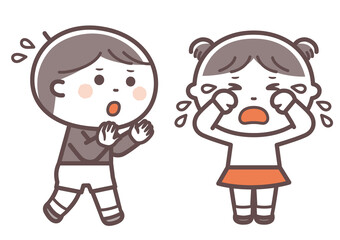 Evacuation drills / What you should not do / Crying / Two colors