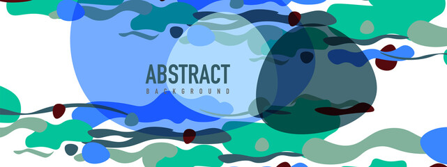 Trendy liquid style shapes abstract design, dynamic vector background for placards, brochures, posters, web landing pages, covers or banners