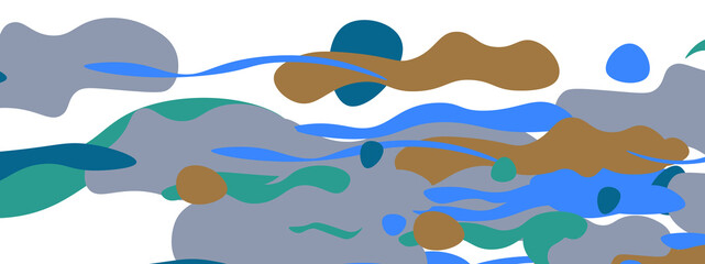 Obraz premium Trendy liquid style shapes abstract design, dynamic vector background for placards, brochures, posters, web landing pages, covers or banners