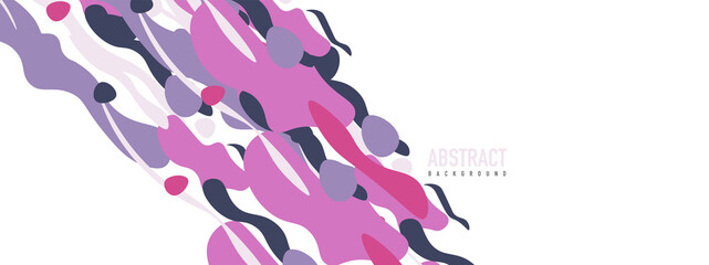 Trendy liquid style shapes abstract design, dynamic vector background for placards, brochures, posters, web landing pages, covers or banners
