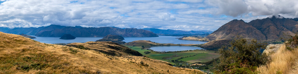 Lake Wanaka from Diamond Lake Track, South Island, New Zealand