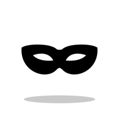 Erotic mask icon in flat style. Sexy mask symbol for your web site design, logo, app, UI Vector EPS 10.