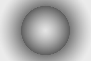 Gray ball, gradient circle on a gray gradient background. Concept for design. Modern Art.