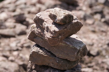 Eine Sandstein Skulptur
