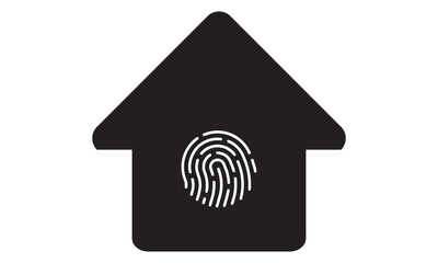 Home Security or lock icon. vector graphics 