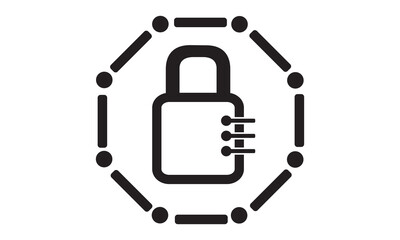 Security network icon. vector graphics