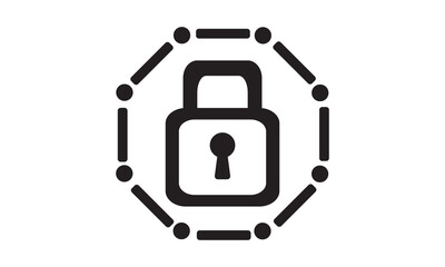 Security network icon. vector graphics