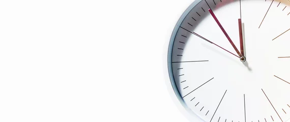 Foto op Plexiglas Clock, time management concept, time planning. Web banner, free space. © EUDPic