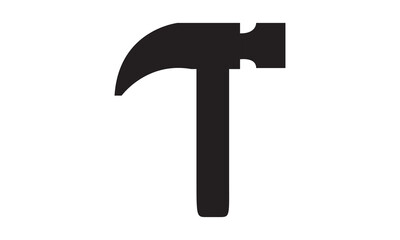 Construction hammer icon. vector graphics