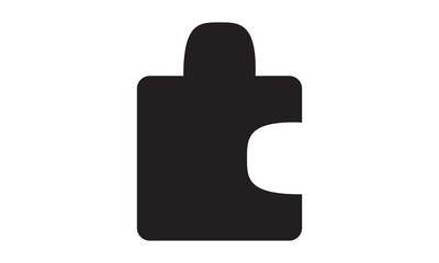 Puzzle, solution icon. vector graphics