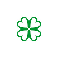 Clover leaf logo design template