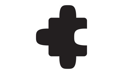 Puzzle, solution icon. vector graphics