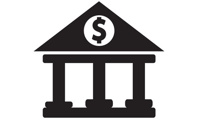 Bank deposit icon. vector graphics 