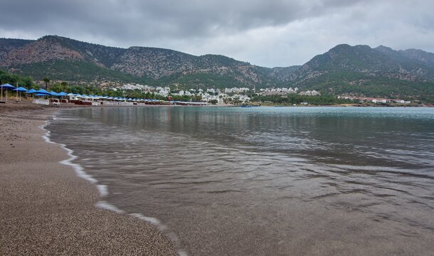 Beautiful shot of Tisan bay in Turkey