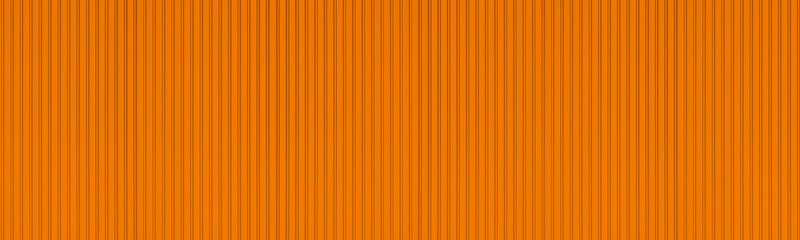 Panorama of new orange corrugated metal wall background.