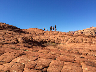 climbing red rocks in Utah