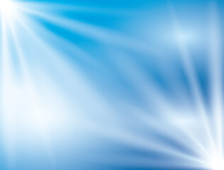shiny blue background with bright lights - vector