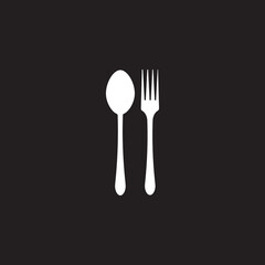 Fork spoon icon vector