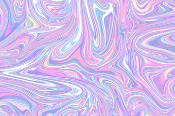 Colourful psychedelic background made of interweaving curved shapes. liquid splash as Illustration.