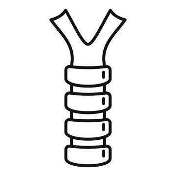 Laringe icon. Outline laringe vector icon for web design isolated on white background