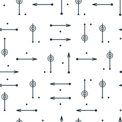 Seamless pattern with arrows