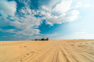 Bau Trang sand dunes, sub-Sahara desert in Binh Thuan province, Vietnam