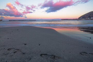 湘南の海を望む　葉山一色海岸　富士山
