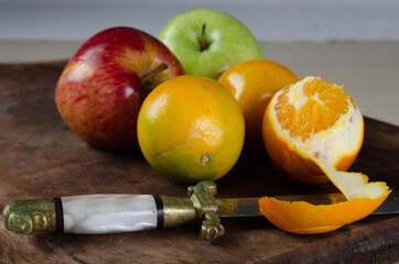 beautiful and tasty fruits forming a beautiful arrangement