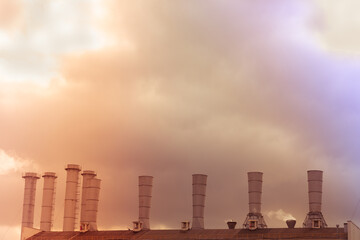 smoke from the chimney