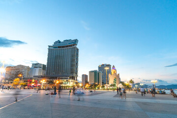 Fototapeta na wymiar Nha Trang city has a lively life rhythm. 