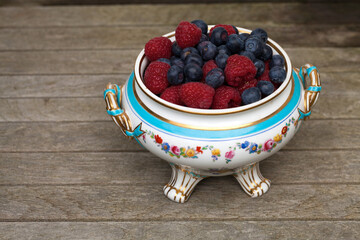 fresh berries in a bowl