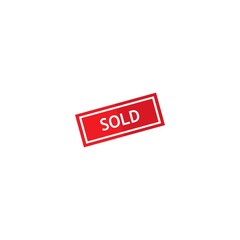 Sold,sold out vector icon template