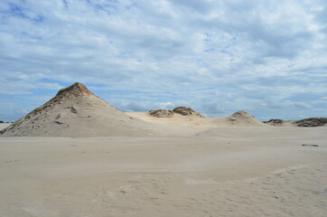 Fototapeta na wymiar sand dunes, desert in Łeba