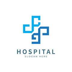 Health logo with initial letter CG, G C, C G logo designs concept. Medical health-care logo designs template.