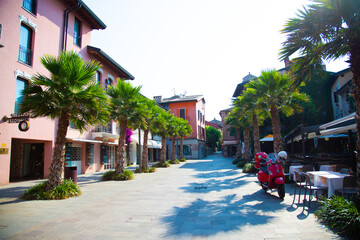 scooter in Italy, Sirmione on Gardasee