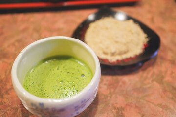 抹茶ときなこもち