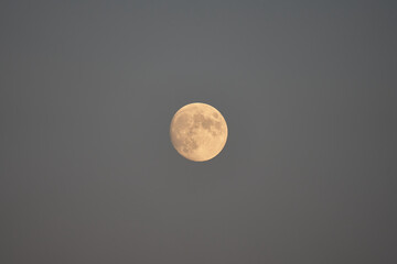 Moon in the clear sky.
